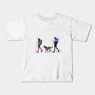 Traveling as a couple with dog Kids T-Shirt